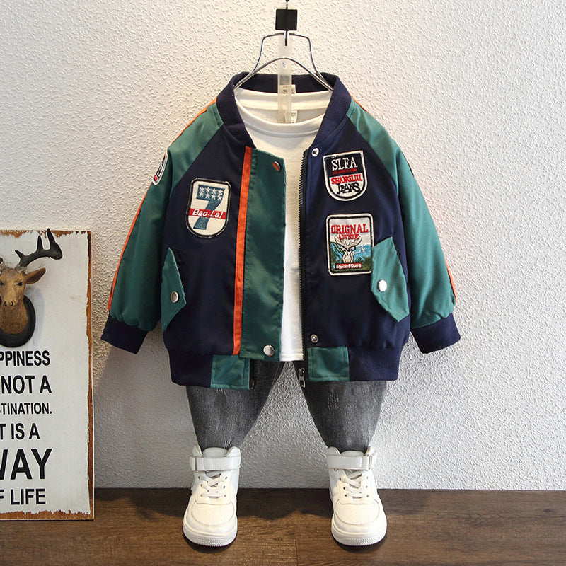 Toddler Boys Jackets Boy's Casual Jacket Baseball Uniform