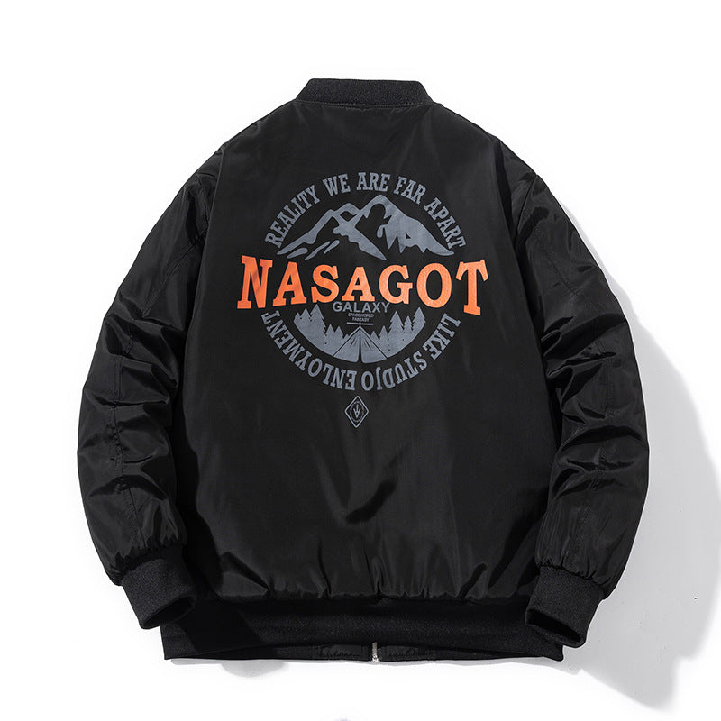 Varsity Jacket Men'S Casual Street Baggy Coat Women'S Jacket