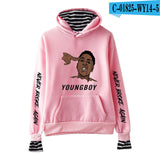 Never Broke Again Hoodie All-Match False Two-Piece Sweaters