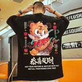 Men T-Shirts Loose Half-Length Sleeves