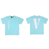 Vlone T Shirt Loose Men'S And Women'S Reflective T-Shirt Summer