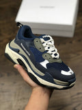 Unisex Balenciaga Clunky Sneaker  Triples Crystal Air Cushion Thick Sole Height Increasing Hot Casual Sports Shoes