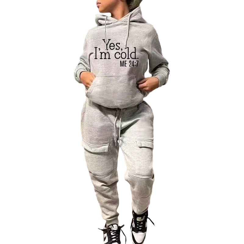 Yes I M Cold Sweatshirts Casual Sweatshirt Sports Suit