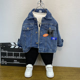 Toddler Boys Jackets Boys' Denim Jacket Spring and Autumn Spring