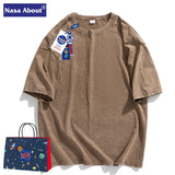 Nasa T Shirt Men'S Summer Retro Short Sleeve 3/4 Sleeve