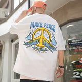Men T-Shirts Printed Half Sleeve Loose Top