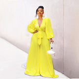 Kendall Jenner Wedding Guest Dress Printed Loose Wide Leg Jumpsuit