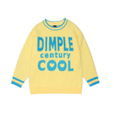 Men Sweater Embroidery Letter Color Matching Sweater Men's Pullover Top