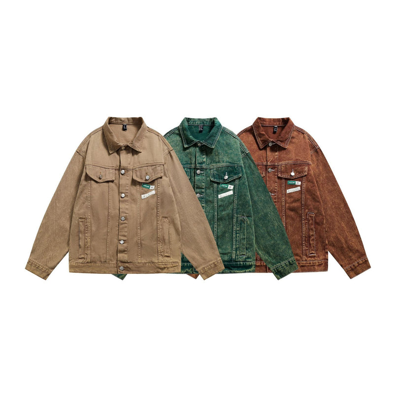 Men Denim Jackets Fall Jacket Men's and Women's Loose Casual Denim Jacket