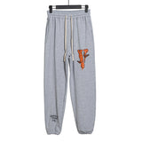 Vlone Pant Butterfly Large V Printed Men And Women Terry Shorts