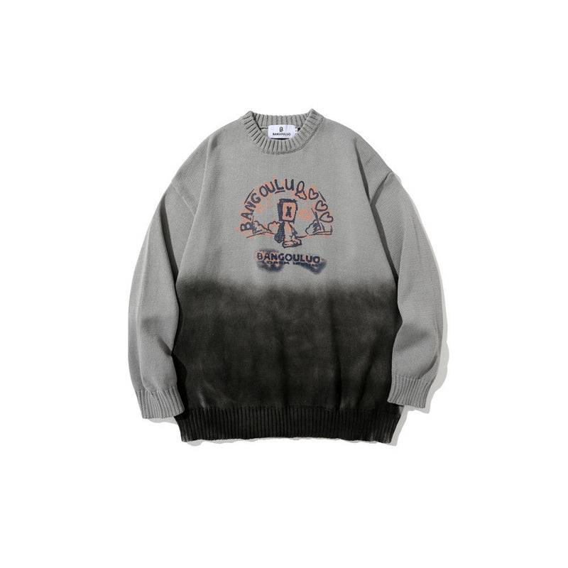 Men Sweater Crew Neck Sweater Men's Knitwear Long Sleeve Pullover