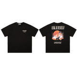 Askyurself T Shirt Loose Men's and Women's VTG Short-Sleeved T-shirt
