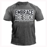 Man T Shirt Loose Gray Cotton Base Shirt