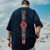 Men T-Shirts Loose Print Half Sleeve Shirt