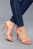 Gold Heels Summer Fashion High Heel Hollow Buckle Sandals