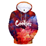 Cookies Hoodie Printed Hood Sweater Hooded Long-Sleeved Shirt