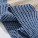 Men Sweater Cartoon Jacquard Sweater Men's Loose Pullover
