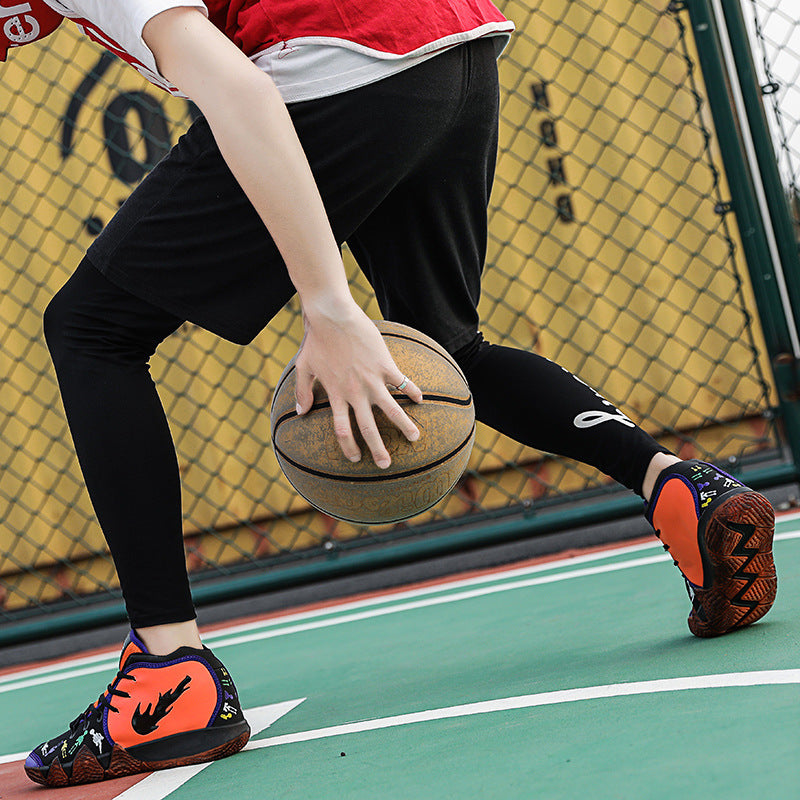 Men Basketball Shoeses Summer Mesh Breathable Sneakers High-Top Trendy Comfortable Sneakers