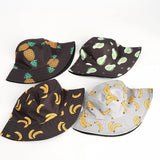 Bucket Hat Fishing Cap Cotton Print Fisherman Hat Printed Fashion Flower Leopard Print Bucket Hat Fashion Sun-Proof Hat
