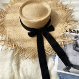 Straw Hat Summer Rough Brim Sun-Proof Temperament Beach Hat