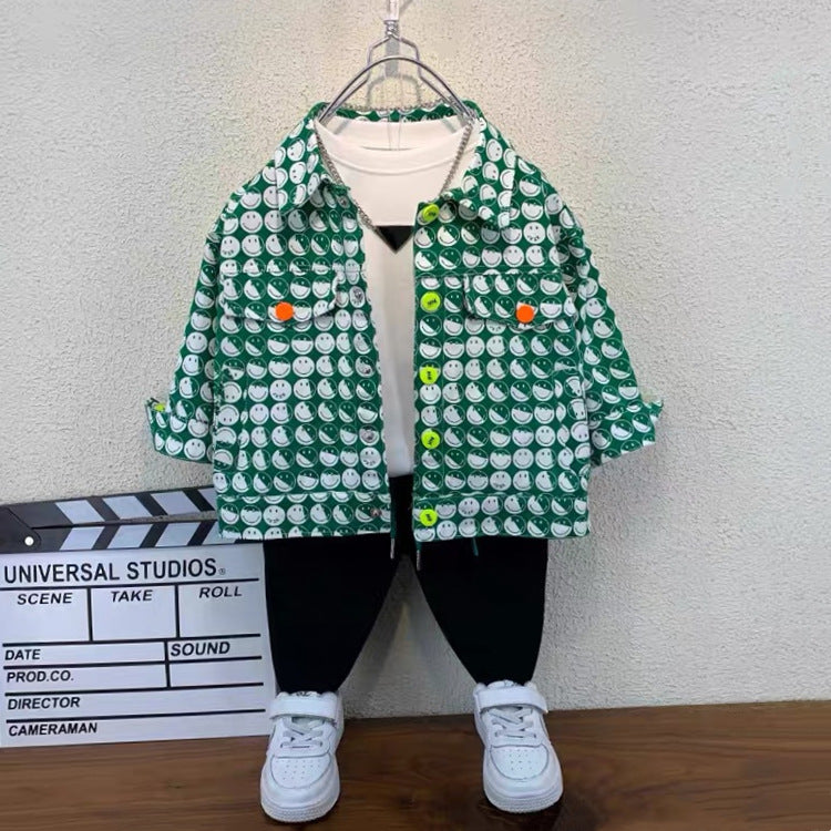 Toddler Boys Jackets Boys' Coat Spring and Autumn Handsome Clothes