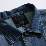 Men Denim Jackets Workwear Denim Jacket Japanese-Style Retro Loose Cardigan