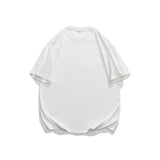 Men T Shitrs Feather Necklace Deconstructed Round Neck Loose