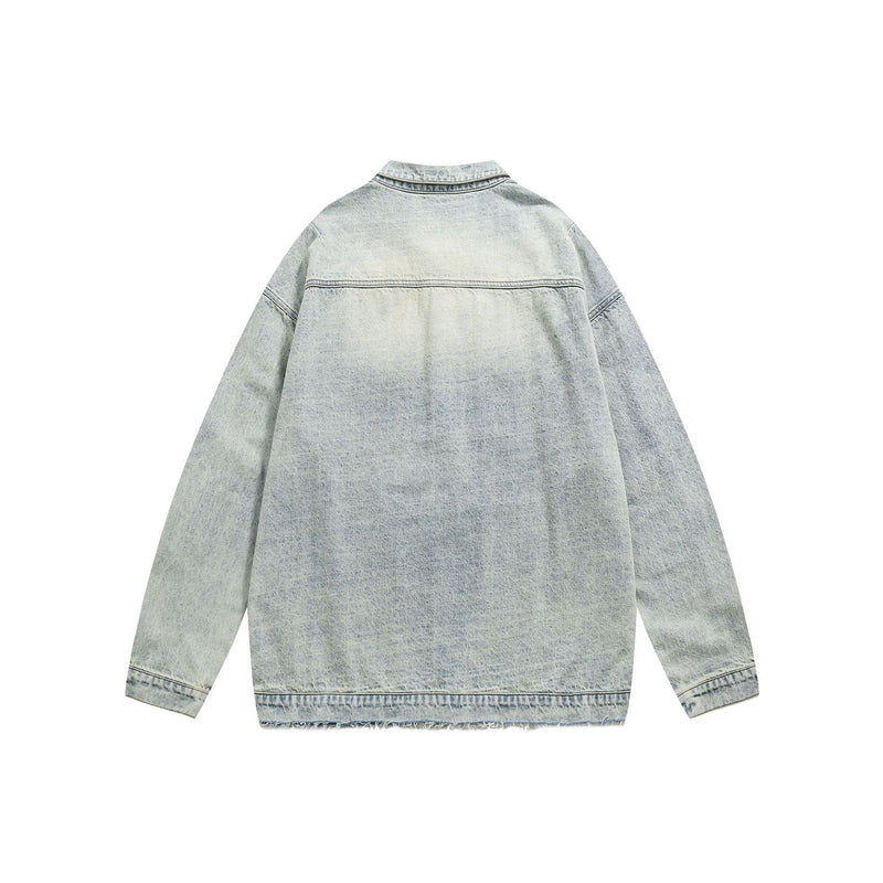Men Denim Jackets Autumn Zipper Denim Jacket Coat Men and Women
