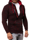 Baja Hoodie Oblique Zipper Hooded Christmas Sweater Knitwear