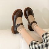 Mary Jane Shoes Autumn And Winter Style Black Jk Uniform Shoes Women
