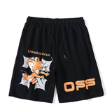Off White Summer Jerry Mouse Arrow Shorts Men'S And Women'S Loose Cropped Pants Owt