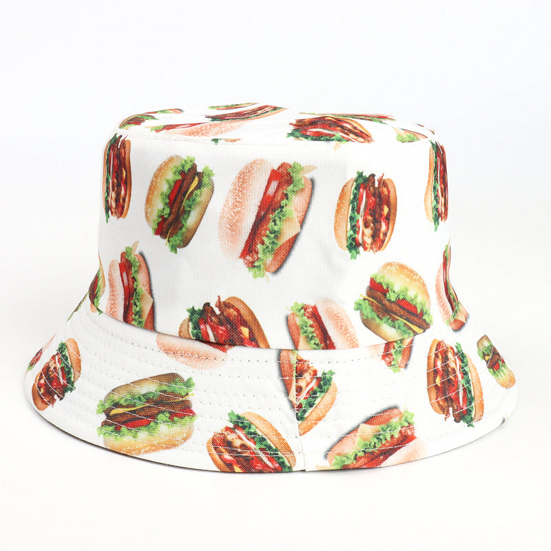 Bucket Hat Fishing Cap Cotton Print Fisherman Hat Printing Men and Women Hip Hop Outdoor Sunshade Sun Protection Hat