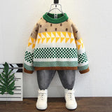 Toddler Boys Sweater Boys' Handsome Sweater Spring and Autumn Sweater Sweater