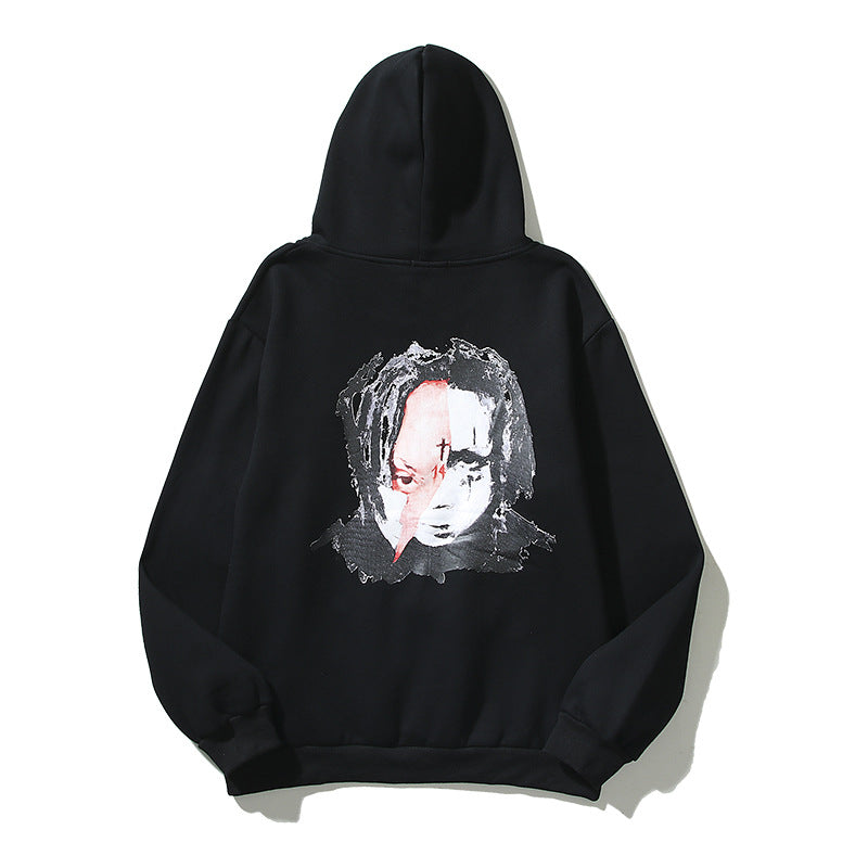 Kanye West Sunday Service Hoodie Autumn And Winter Colorful Letter Hoodie Fleece-Lined