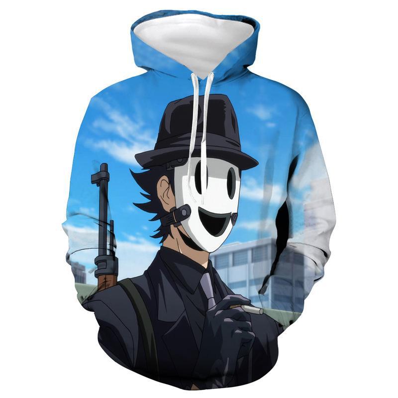 Adolescence Sweatshirt Sniper Facial Mask Man Sports Hoodie