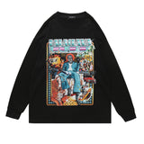 Man Fall Outfits Vintage Long Sleeve T-shirt for Men and Women