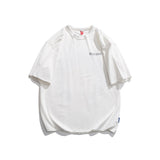 Men T Shitrs Reflective Irregular Pattern Print Round Neck