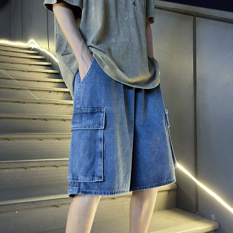 Men Denim Shorts Summer Denim Shorts Male