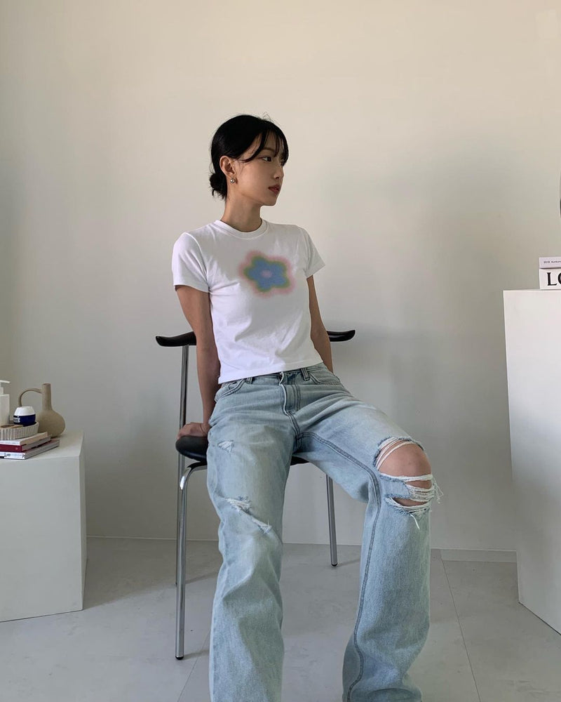 Vintage Y2g Shirts Summer Printed Short-Sleeved T-shirt for Women