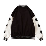 Valentine's Day Jacket Love Casual Jacket Coat Couple Wear Spring Wear Street Cute Style Baseball Uniform