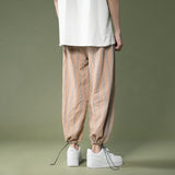 Men's Pants Summer plus Size Men's Men's Ankle-Tied Pants