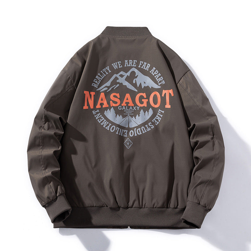 Varsity Jacket Men'S Casual Street Baggy Coat Women'S Jacket