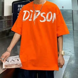 Men T-Shirts Loose Printed Half Sleeve