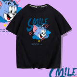 Tom And Jerry T Shirt Loose Half Sleeve