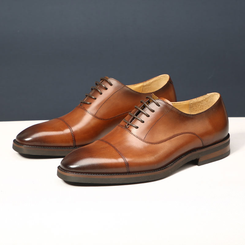 Men's Dress Shoes Classic Leather Oxfords Casual Cushioned Loafer Men's Business Formal