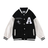 Valentine's Day Jacket Love Embroidered Baseball Uniform Coat for Men and Women