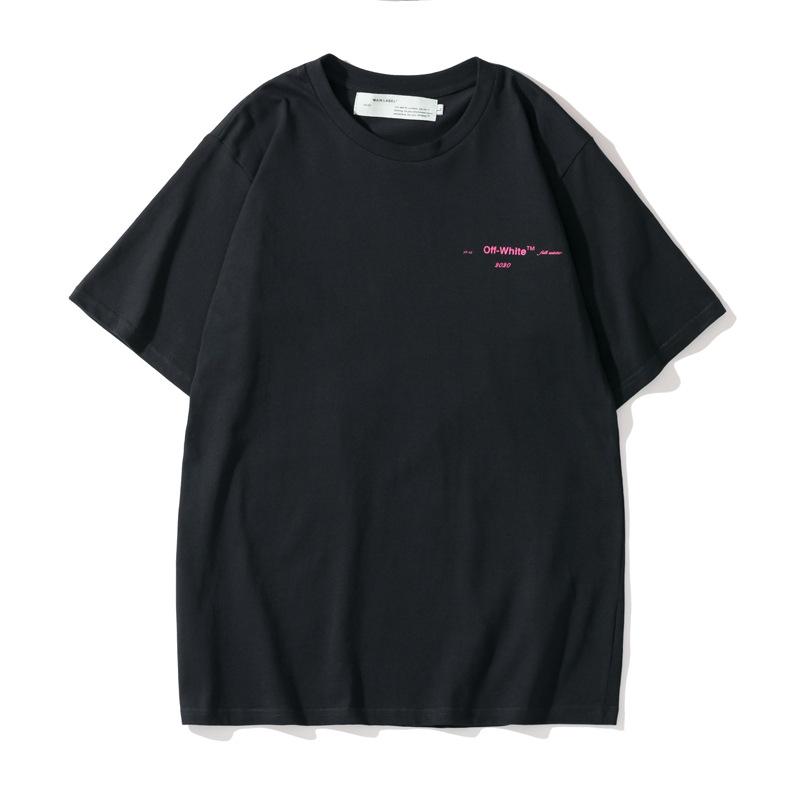 Off White T Shirt Short Sleeve Gradient Arrow Print Owt