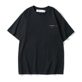 Off White T Shirt Short Sleeve Gradient Arrow Print Owt