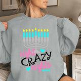 Merry and Bright Sweatshirts round Neck Long Sleeve Sweater Dazzling Color Letters Printed