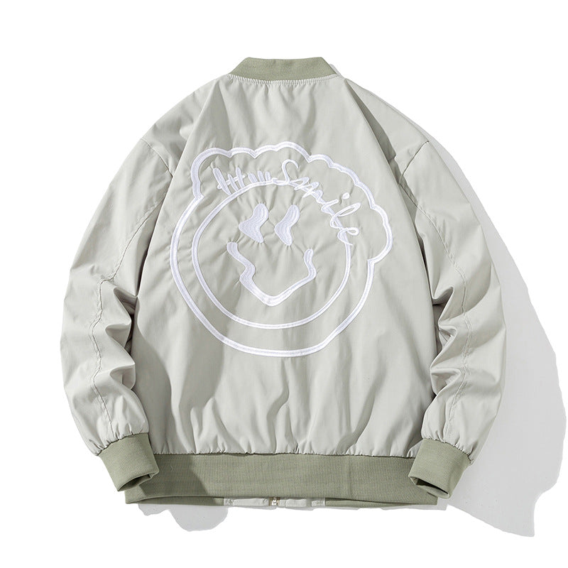 Varsity Jacket Vintage Embroidered Jacket Men'S Autumn And Winter Baseball Uniform